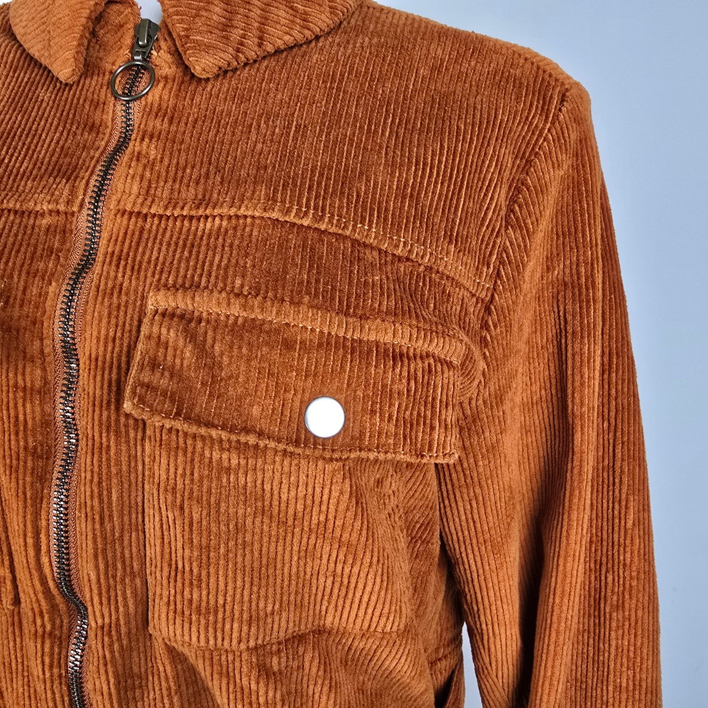 Simply Be Brown Corduroy Jumpsuit Size M/L