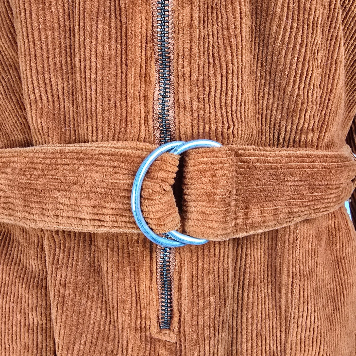 Simply Be Brown Corduroy Jumpsuit Size M/L