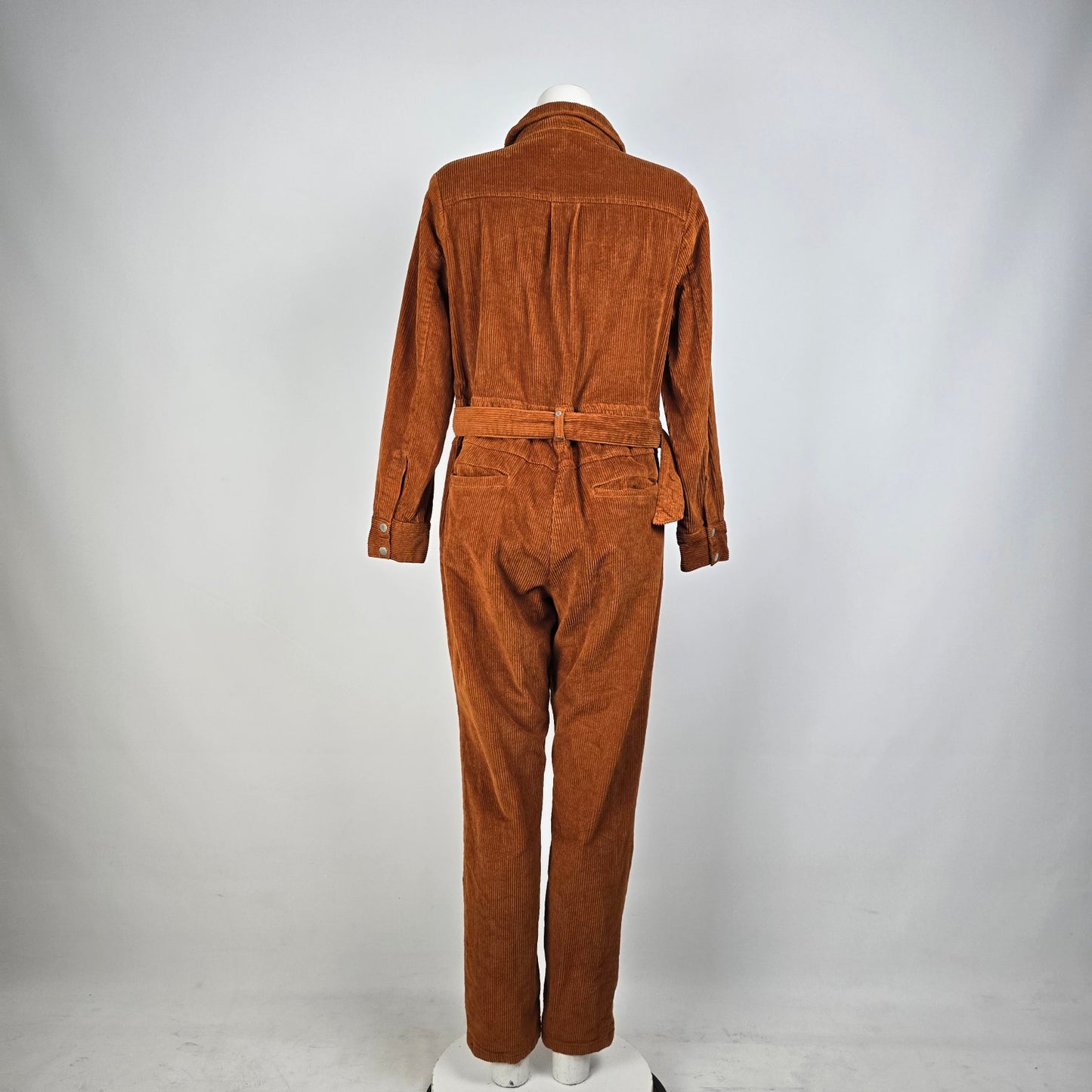 Simply Be Brown Corduroy Jumpsuit Size M/L