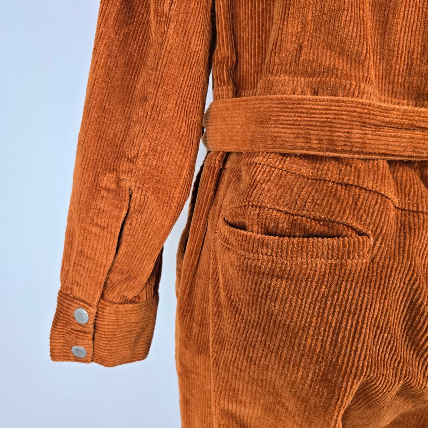 Simply Be Brown Corduroy Jumpsuit Size M/L