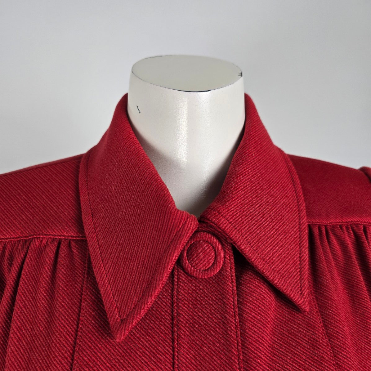 Cabi Red Spencer Snap Button Up Jacket Coat Size S