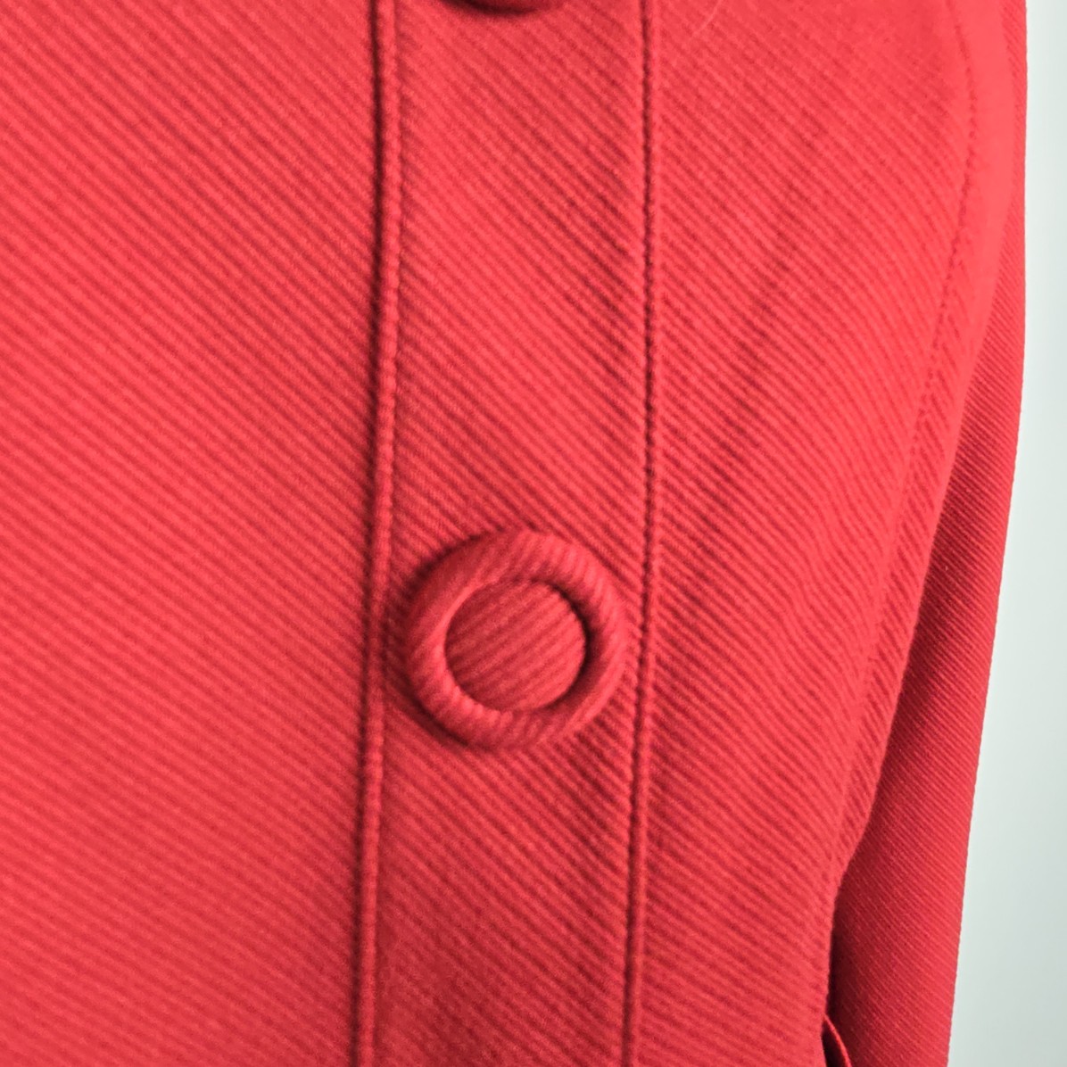 Cabi Red Spencer Snap Button Up Jacket Coat Size S