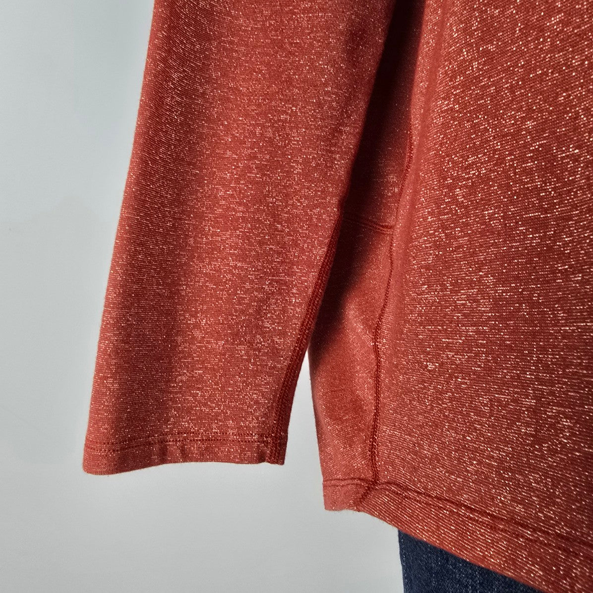 Lululemon Orange Knit Long Sleeve Top Size L