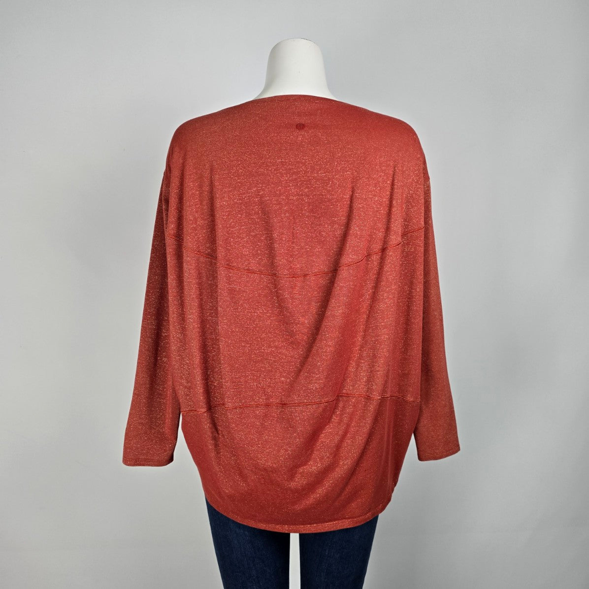 Lululemon Orange Knit Long Sleeve Top Size L
