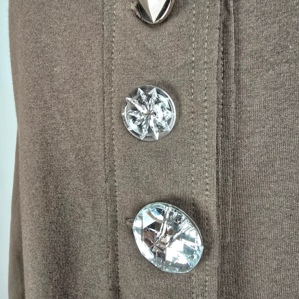 Neon Buddha Brown Cotton Button Up Jacket Size XL