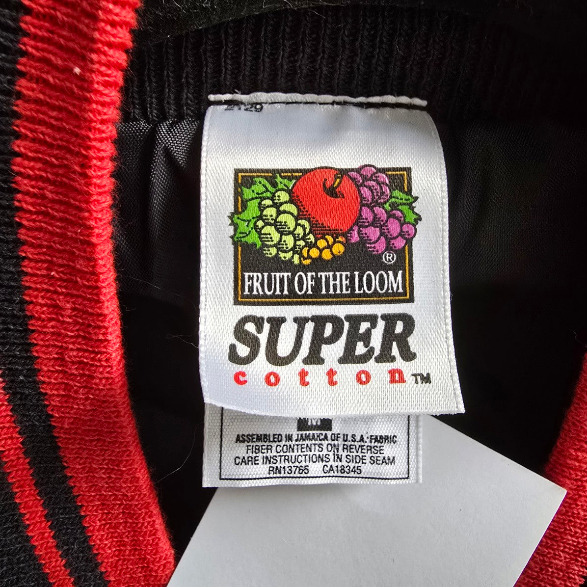 Vintage Red & Black Varsity Jacket Size M