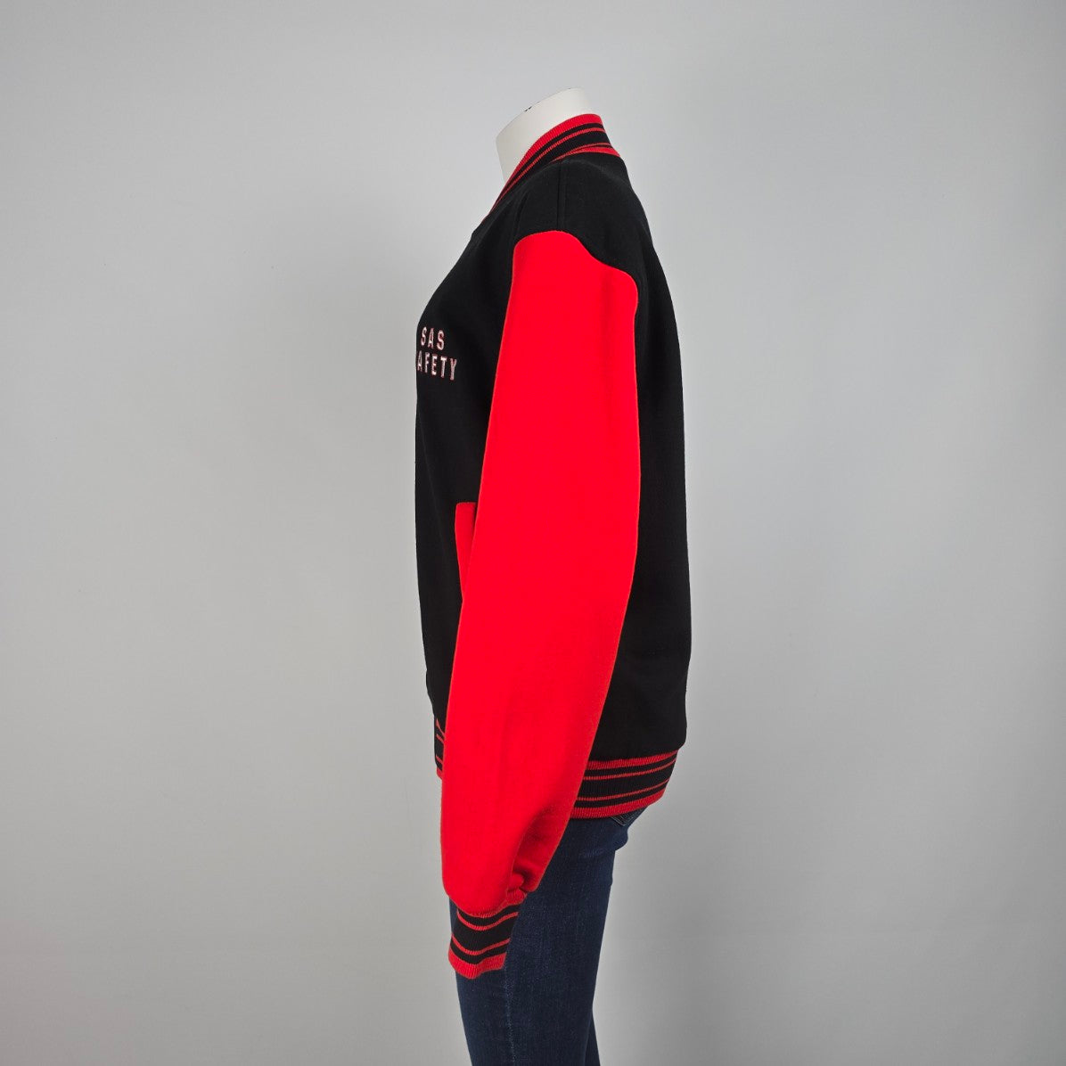 Vintage Red & Black Varsity Jacket Size M