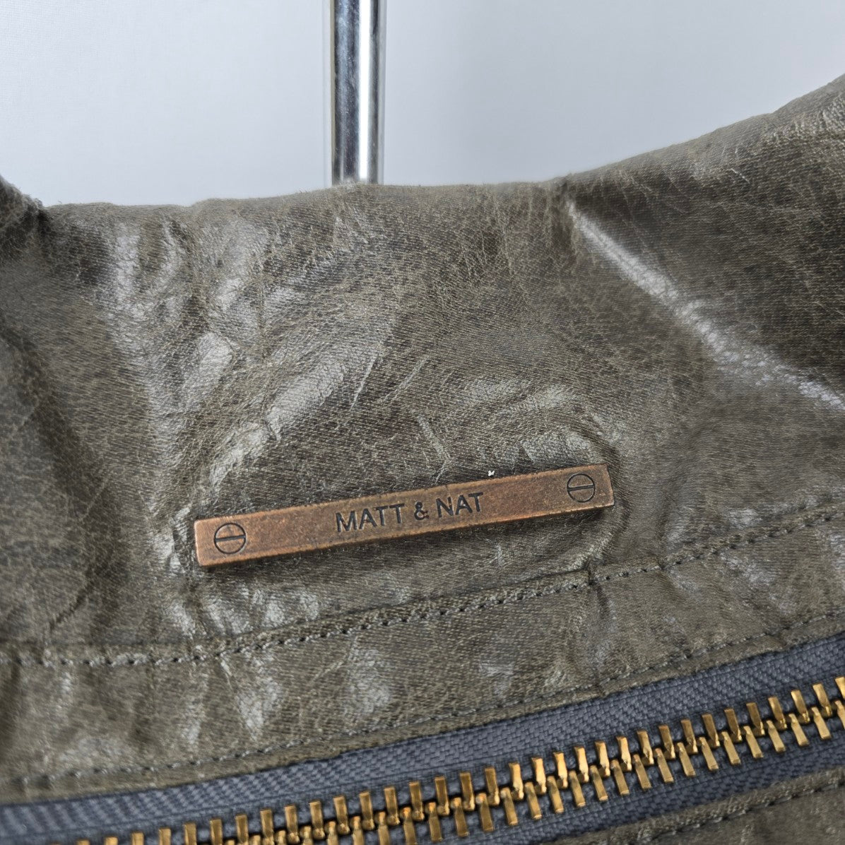 Matt & Nat Grey Top Handle Crossbody Purse
