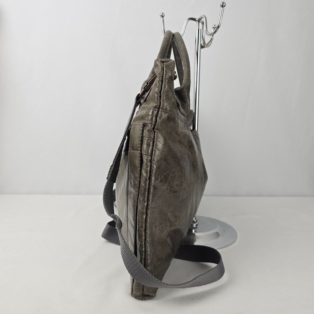 Matt & Nat Grey Top Handle Crossbody Purse