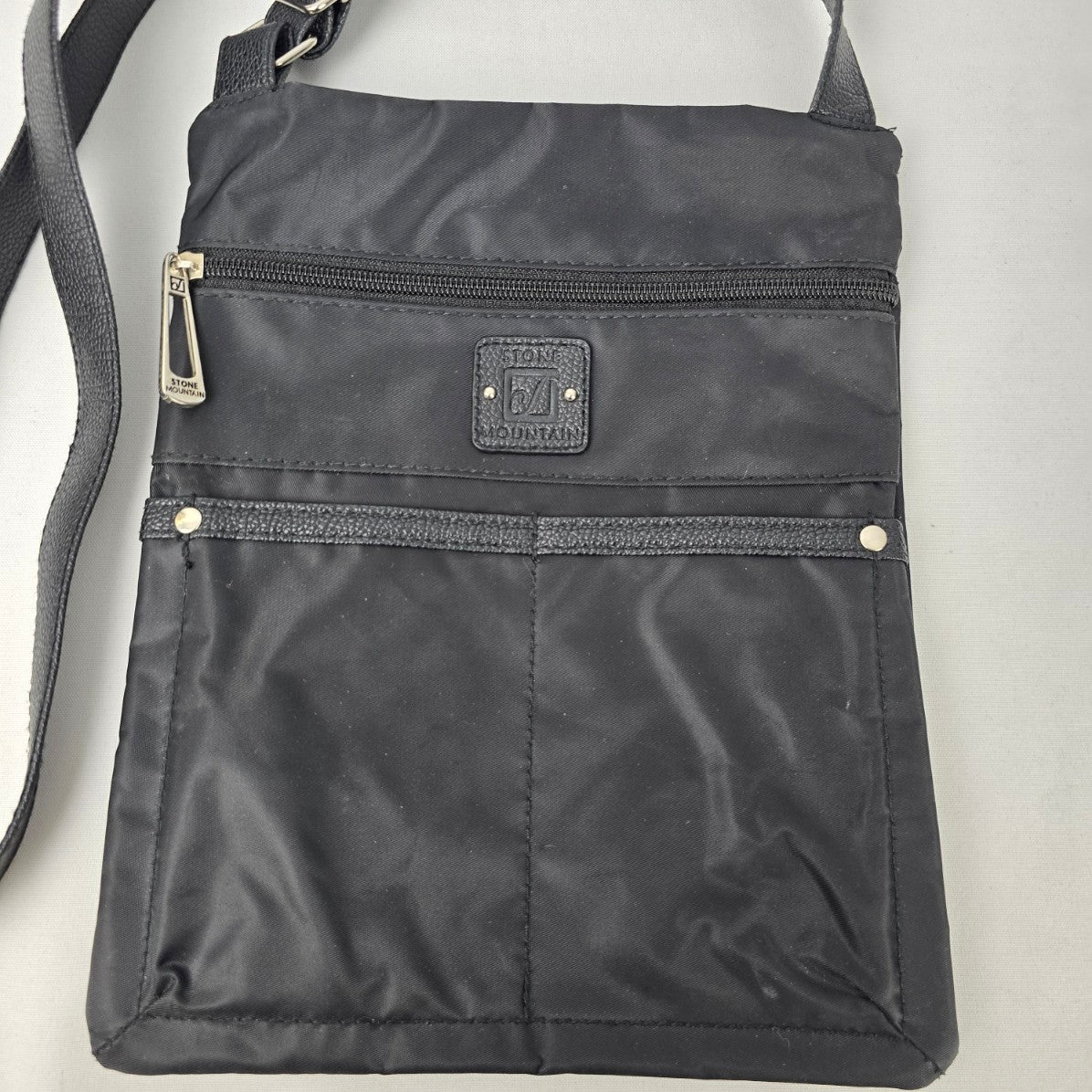 Stone Mountain Black Nylon Crossbody Purse