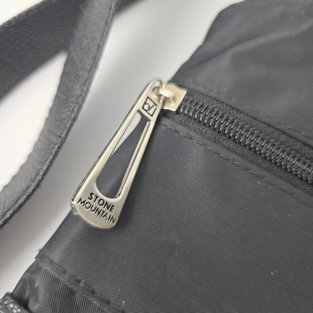 Stone Mountain Black Nylon Crossbody Purse