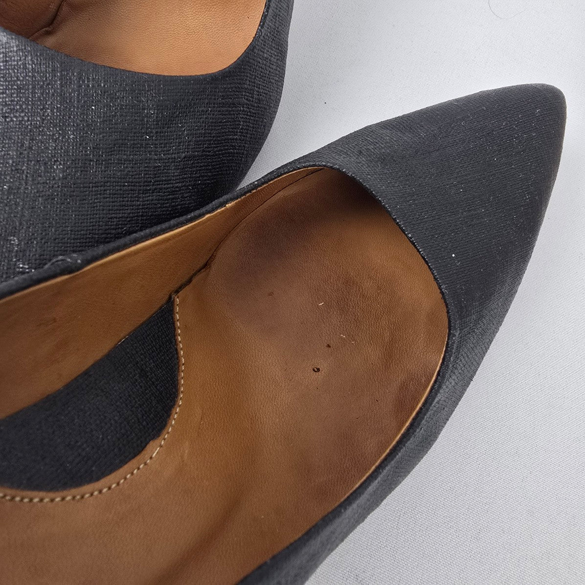 John Fluevog Big Presence Black Heeled Pumps Size 11