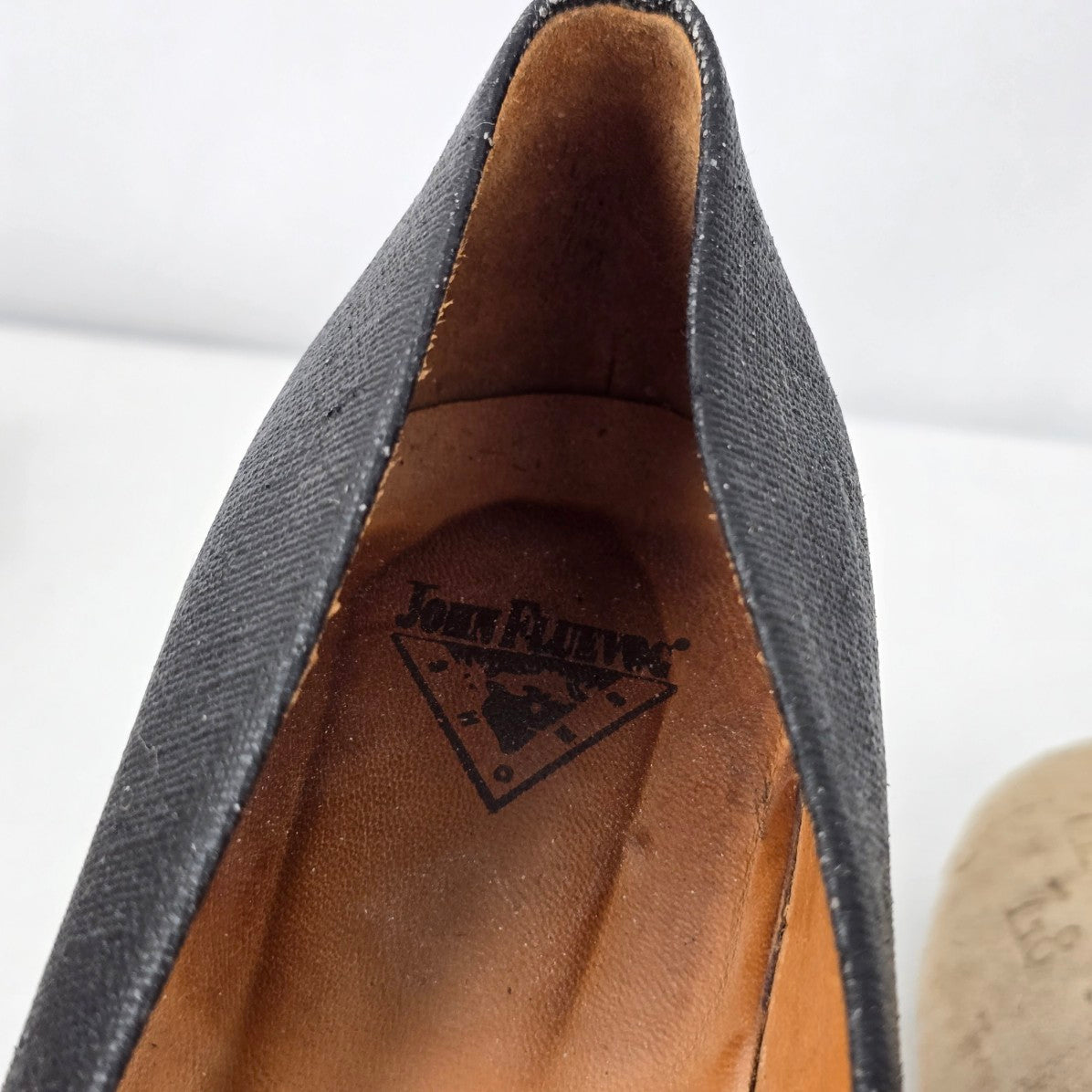 John Fluevog Big Presence Black Heeled Pumps Size 11