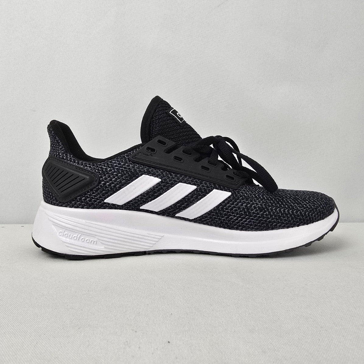 Adidas Duramo Black & White Lace Up Running Shoes Size 7
