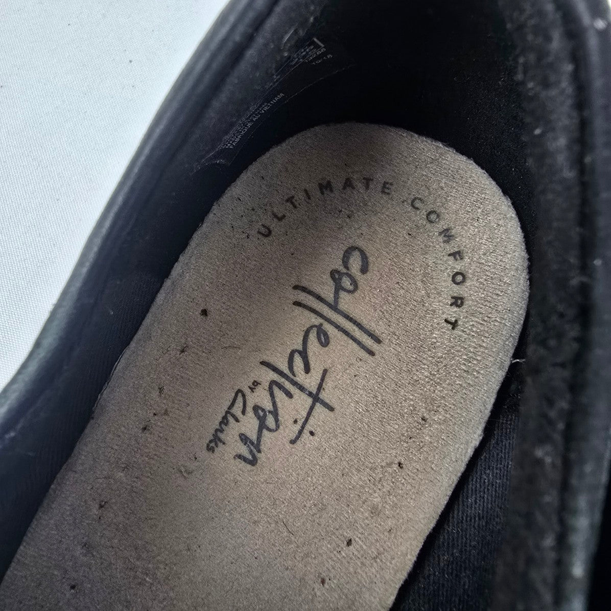 Collection By Clarks Black Lace Up Shoes Size 7.5