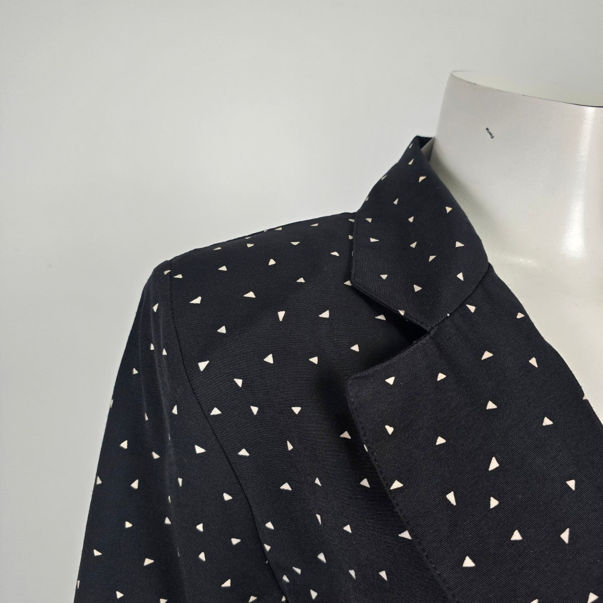 Vintage Premiere Class Black Button Up Blazer Jacket Size 12