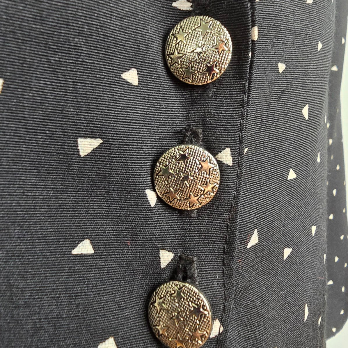 Vintage Premiere Class Black Button Up Blazer Jacket Size 12