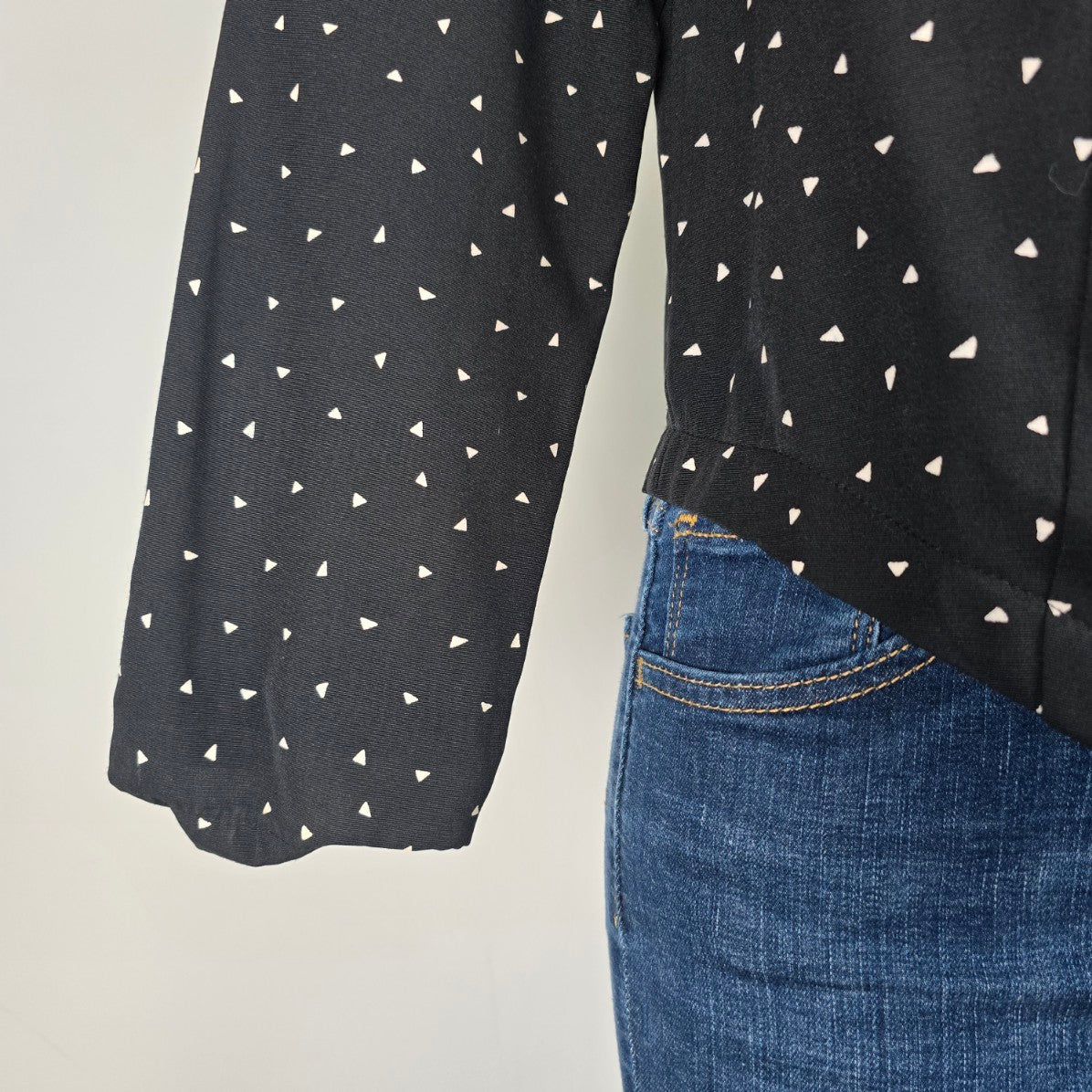 Vintage Premiere Class Black Button Up Blazer Jacket Size 12
