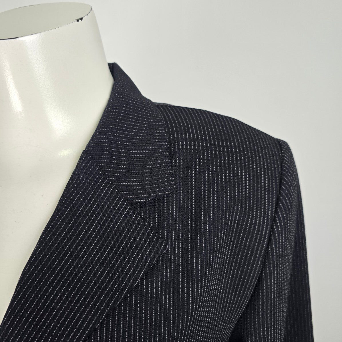Vintage Insignia Navy Pin Stripe Button Up Blazer Size 8