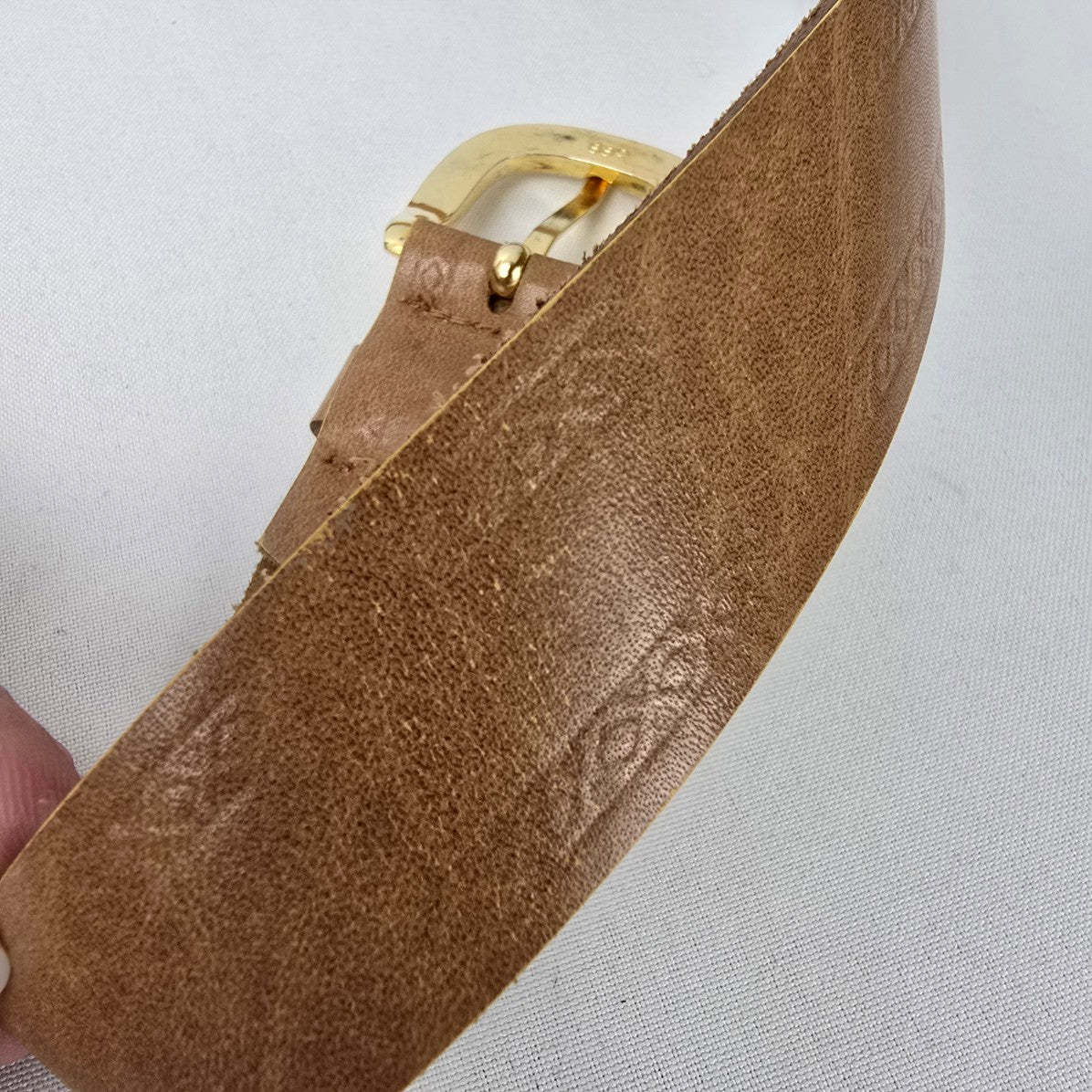Brown Leather Belt Size S