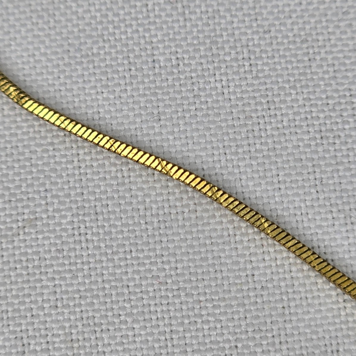 FAC Gold Tone Square Crystal Pendant Necklace