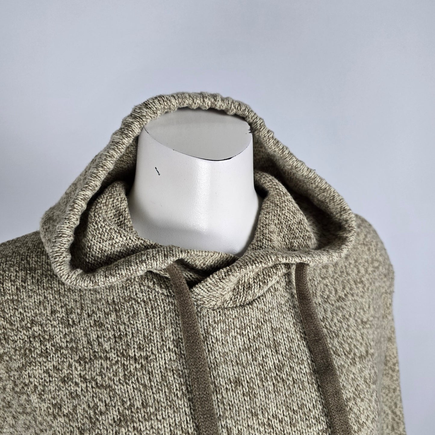 Amnesia Brown Knit Hooded Sweater Size M
