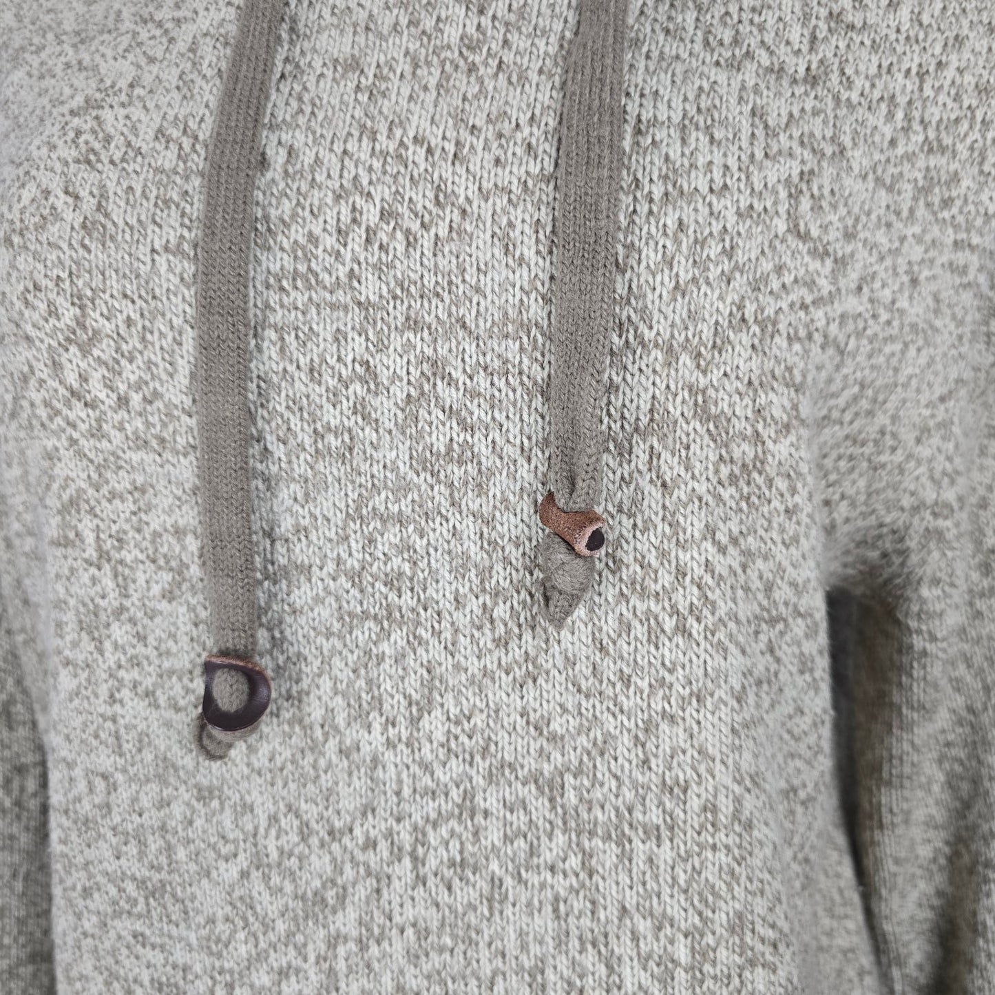 Amnesia Brown Knit Hooded Sweater Size M