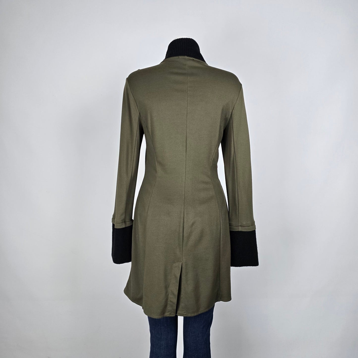 Venus Grey Asymmetrical Button Up Light Jacket Size 10