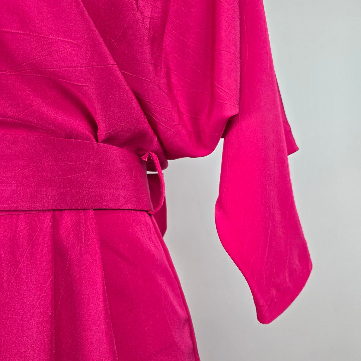 Vintage Joseph Ribkoff Pink Belted Bow Detail Dress Size 7