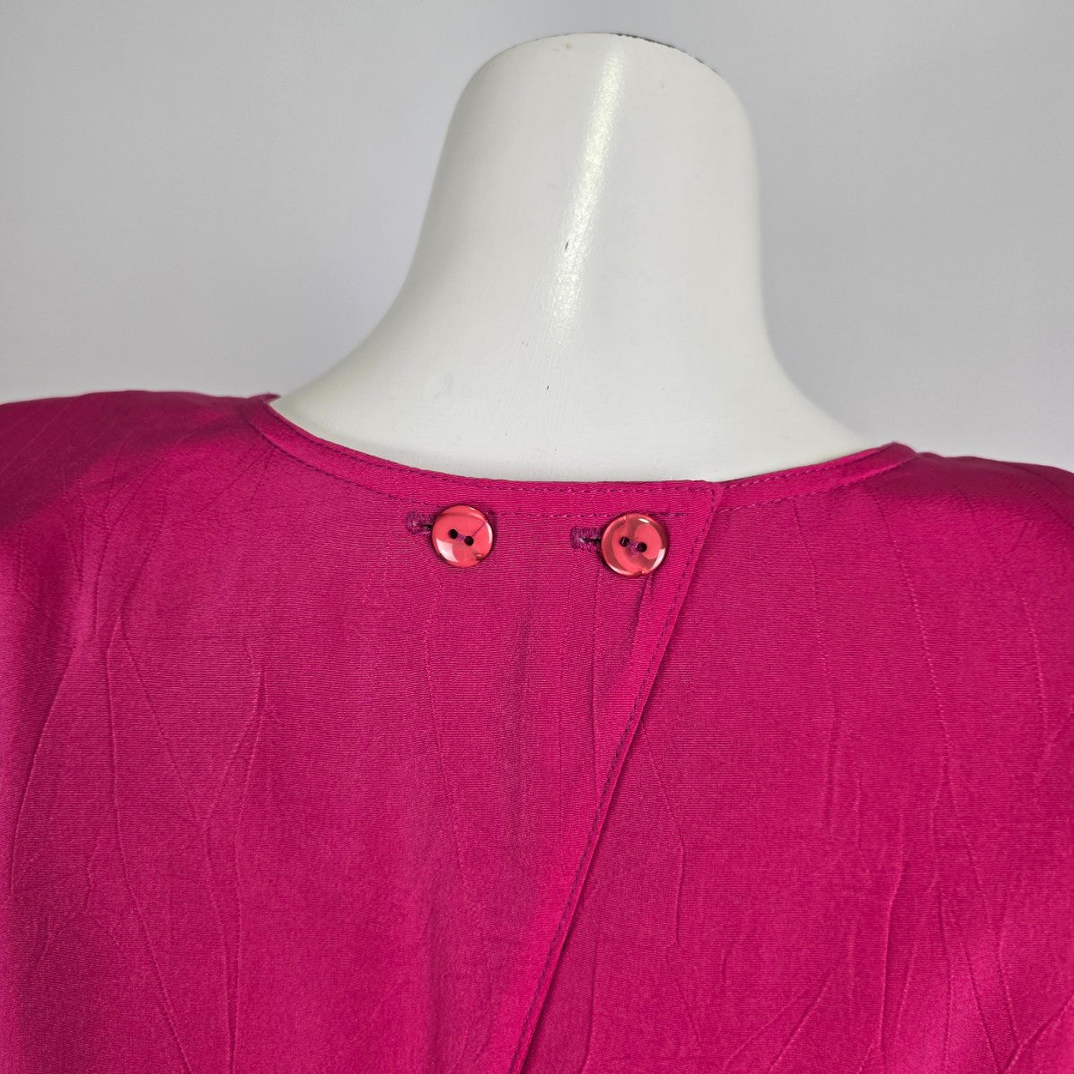 Vintage Joseph Ribkoff Pink Belted Bow Detail Dress Size 7