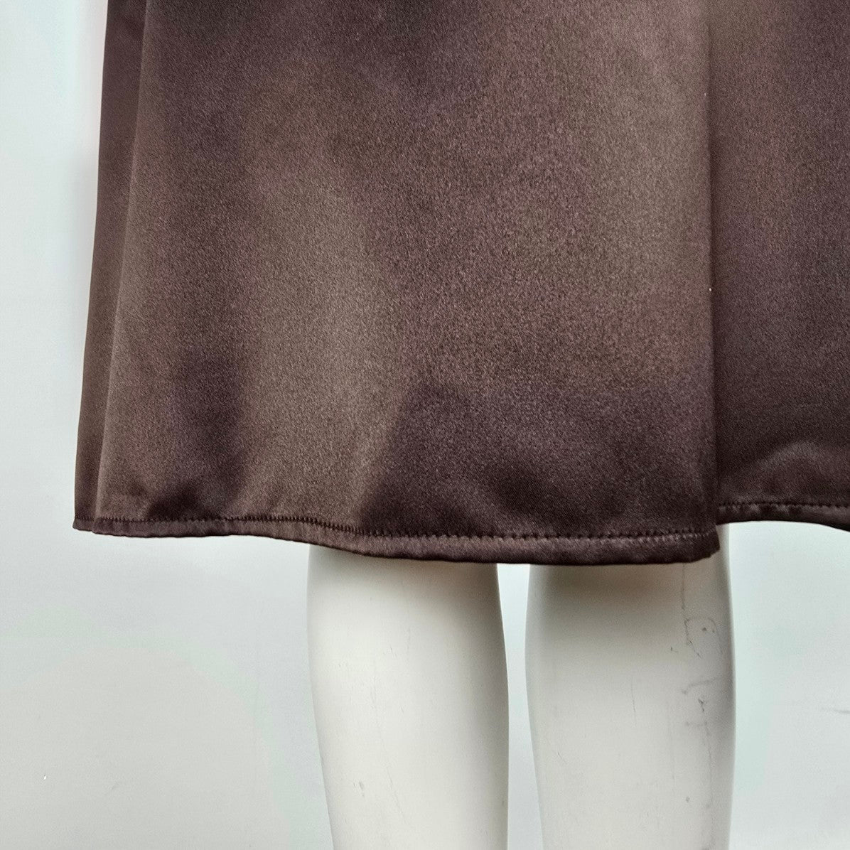 After Six Brown Satin Event Dress Size 16