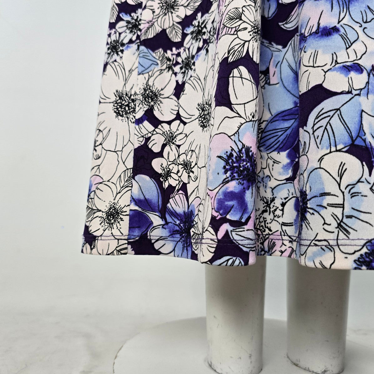 Cold Water Creek Blue Floral Maxi Dress Size 12