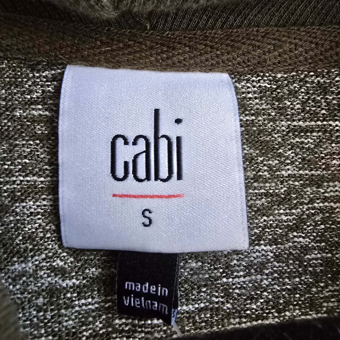 Cabi Solice Olive Green Cowl Neck Sweater Dress Size S