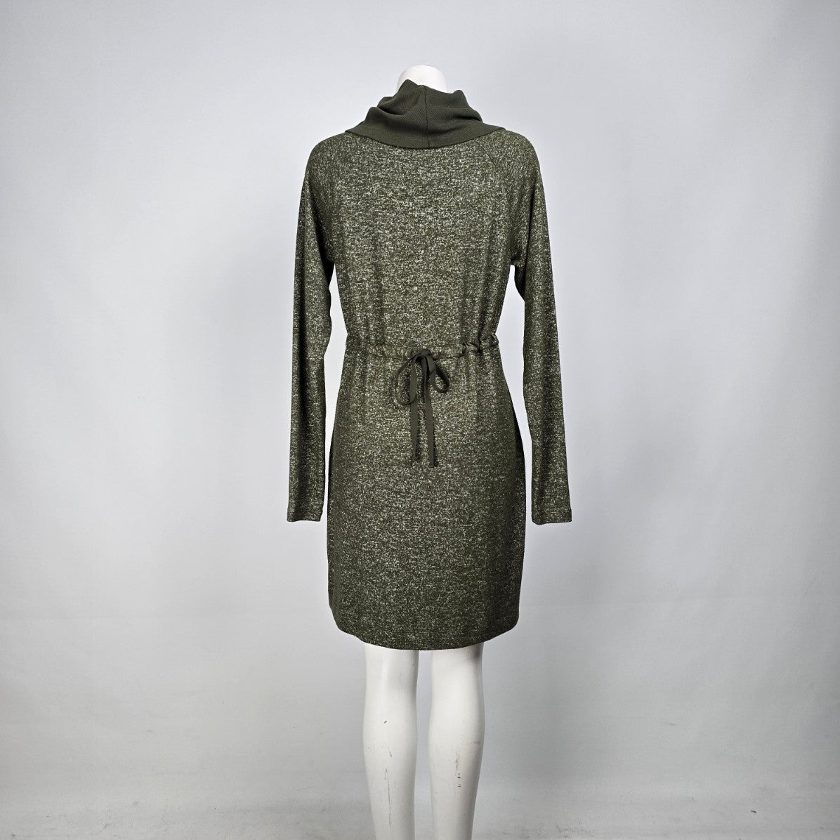 Cabi Solice Olive Green Cowl Neck Sweater Dress Size S