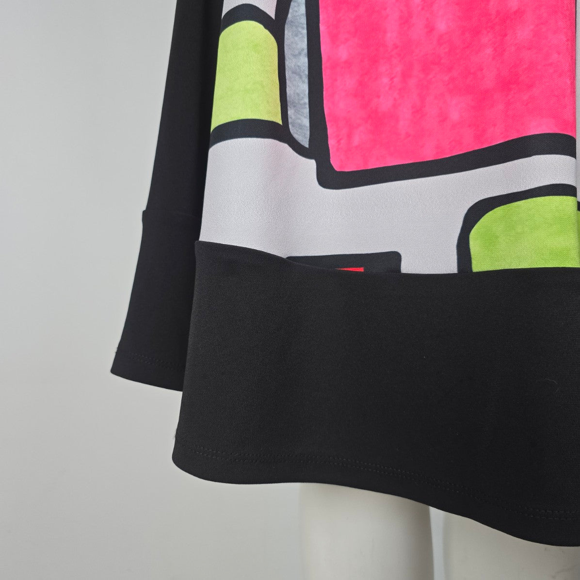 Art by Dolcezza Vibrant Colorful Abstract Print Midi Dress Size M