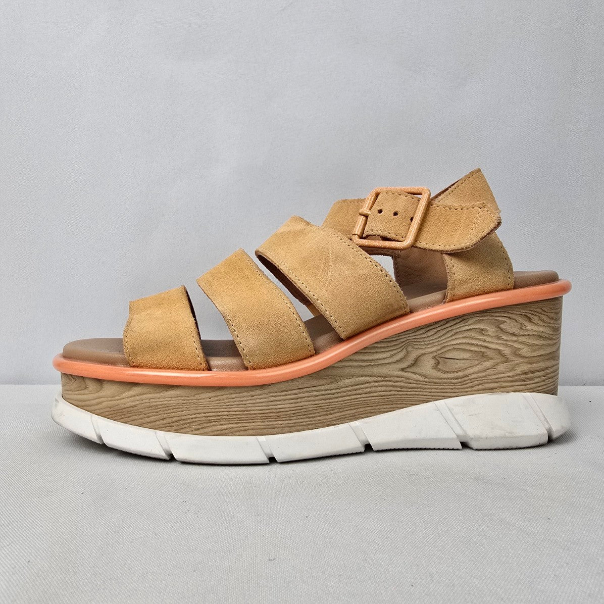 Sorel Brown Leather Joanie III Ankle Strap Sandals Size 7