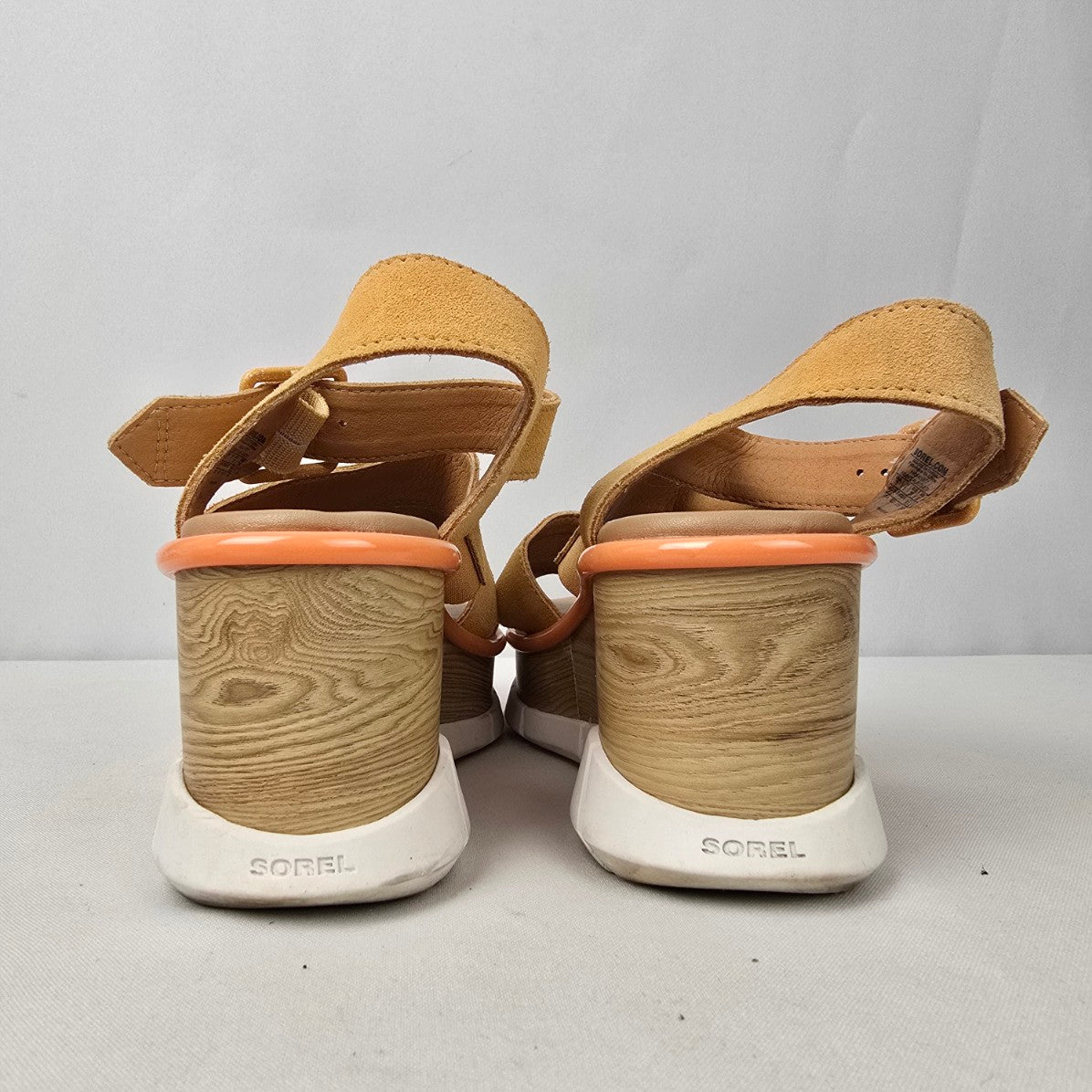 Sorel Brown Leather Joanie III Ankle Strap Sandals Size 7