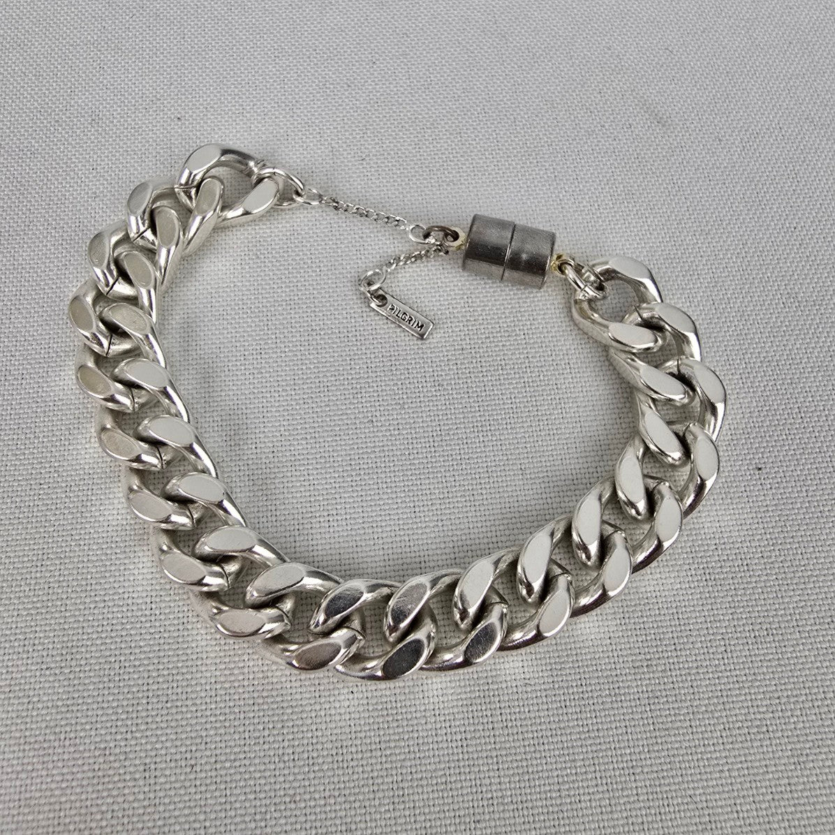 Pilgrim Silver Chain Magnetic Bracelet