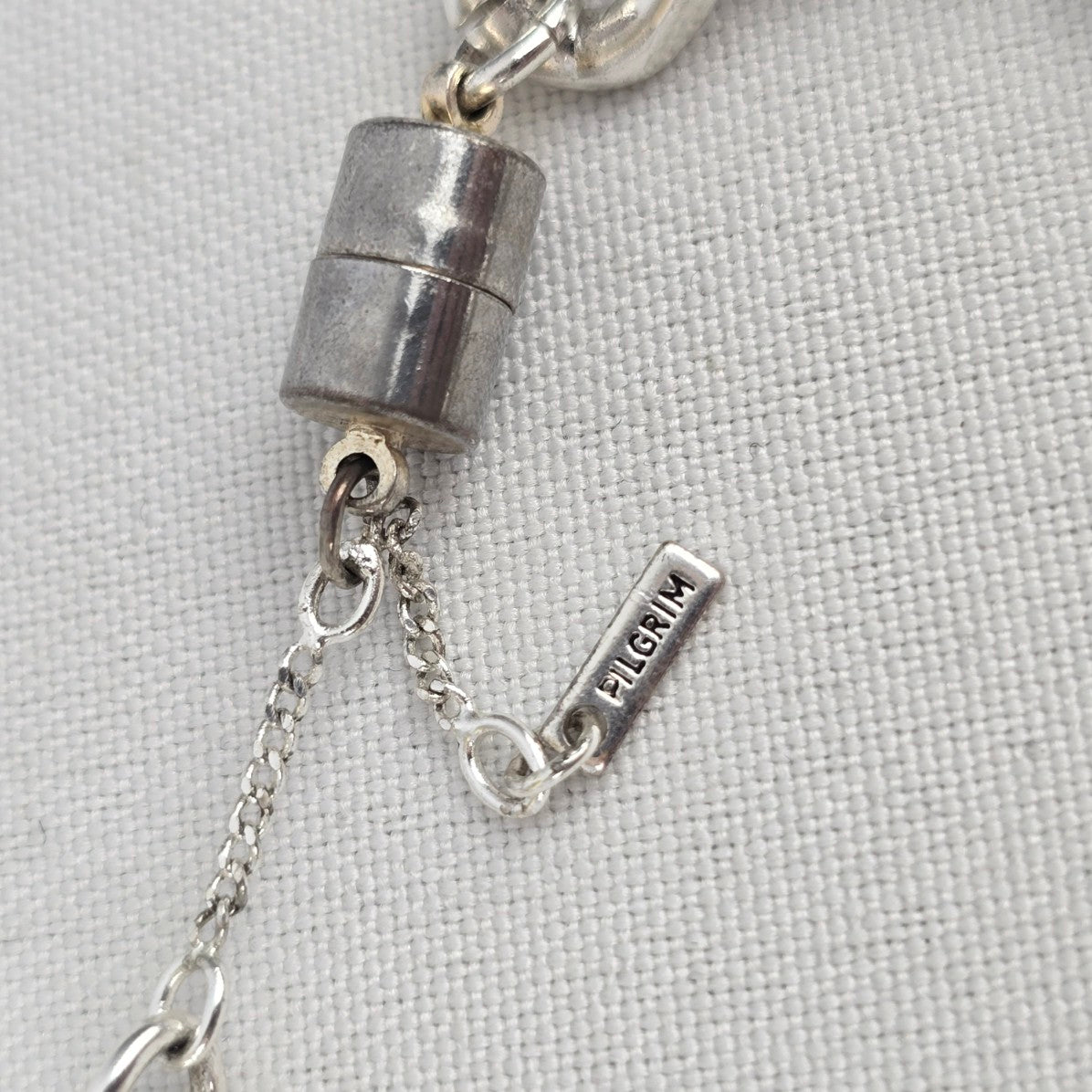 Pilgrim Silver Chain Magnetic Bracelet