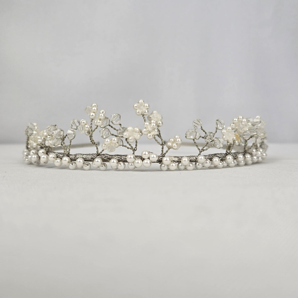 Crystal & Faux Pearl Bridal Hair Accessory