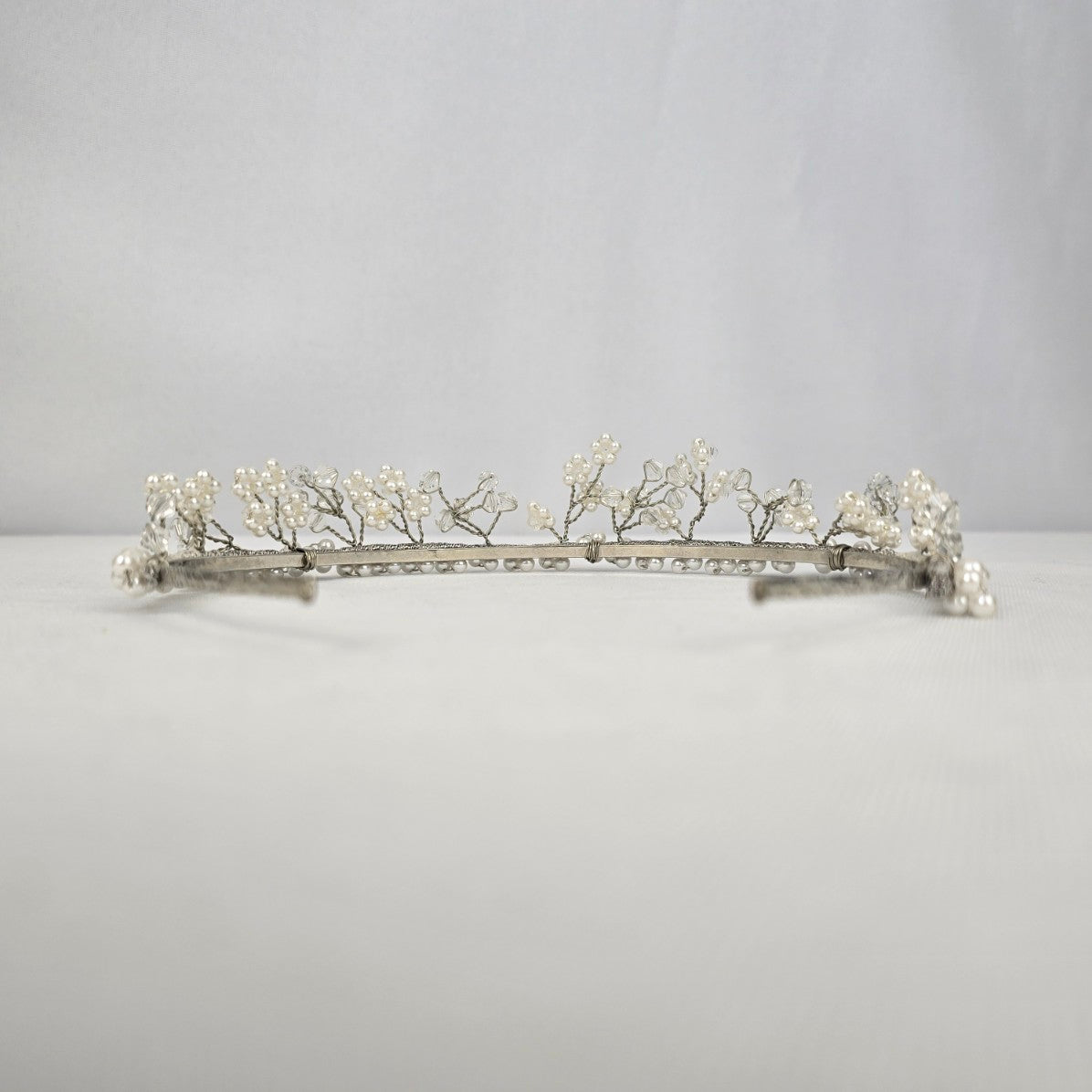 Crystal & Faux Pearl Bridal Hair Accessory