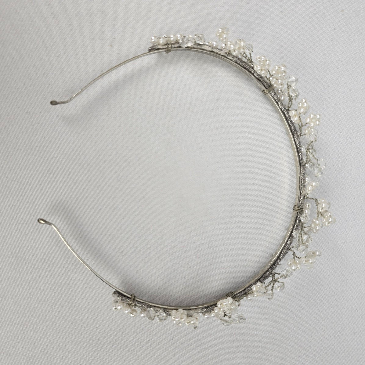 Crystal & Faux Pearl Bridal Hair Accessory
