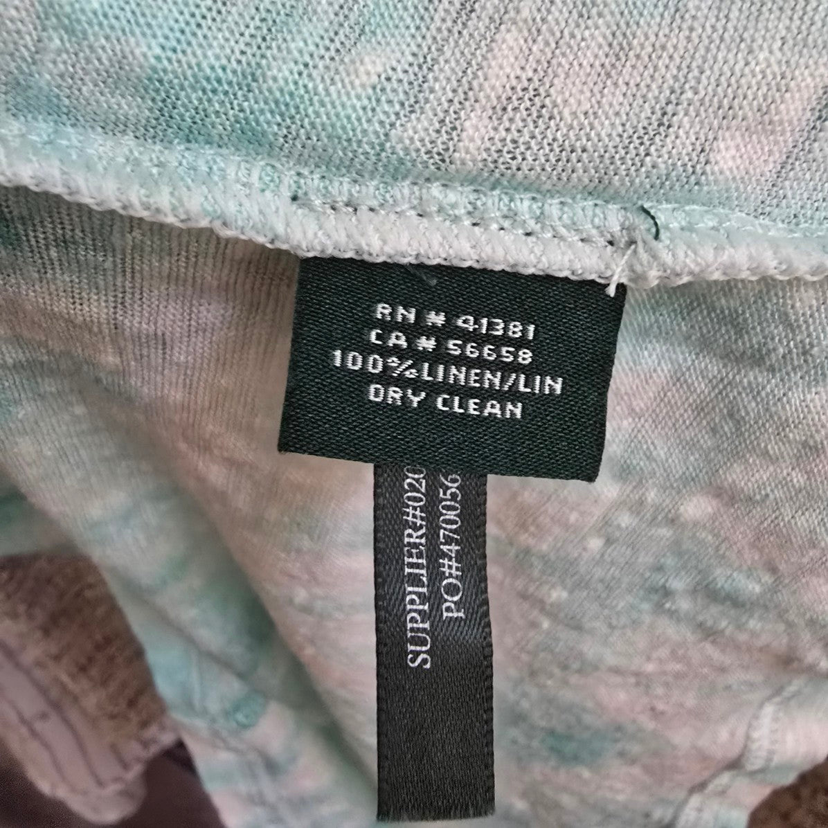 Ralph Lauren Green Tie Dye Cotton T-shirt Size S