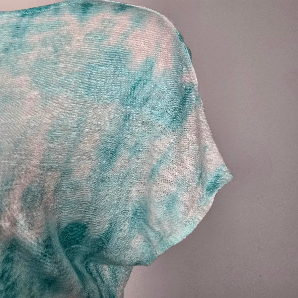 Ralph Lauren Green Tie Dye Cotton T-shirt Size S