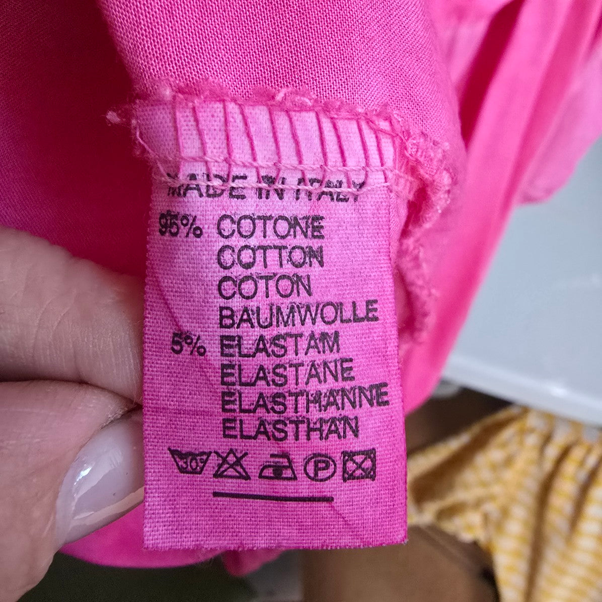 Meo Meli Pink Cotton Button Up Blouse Top Size XL