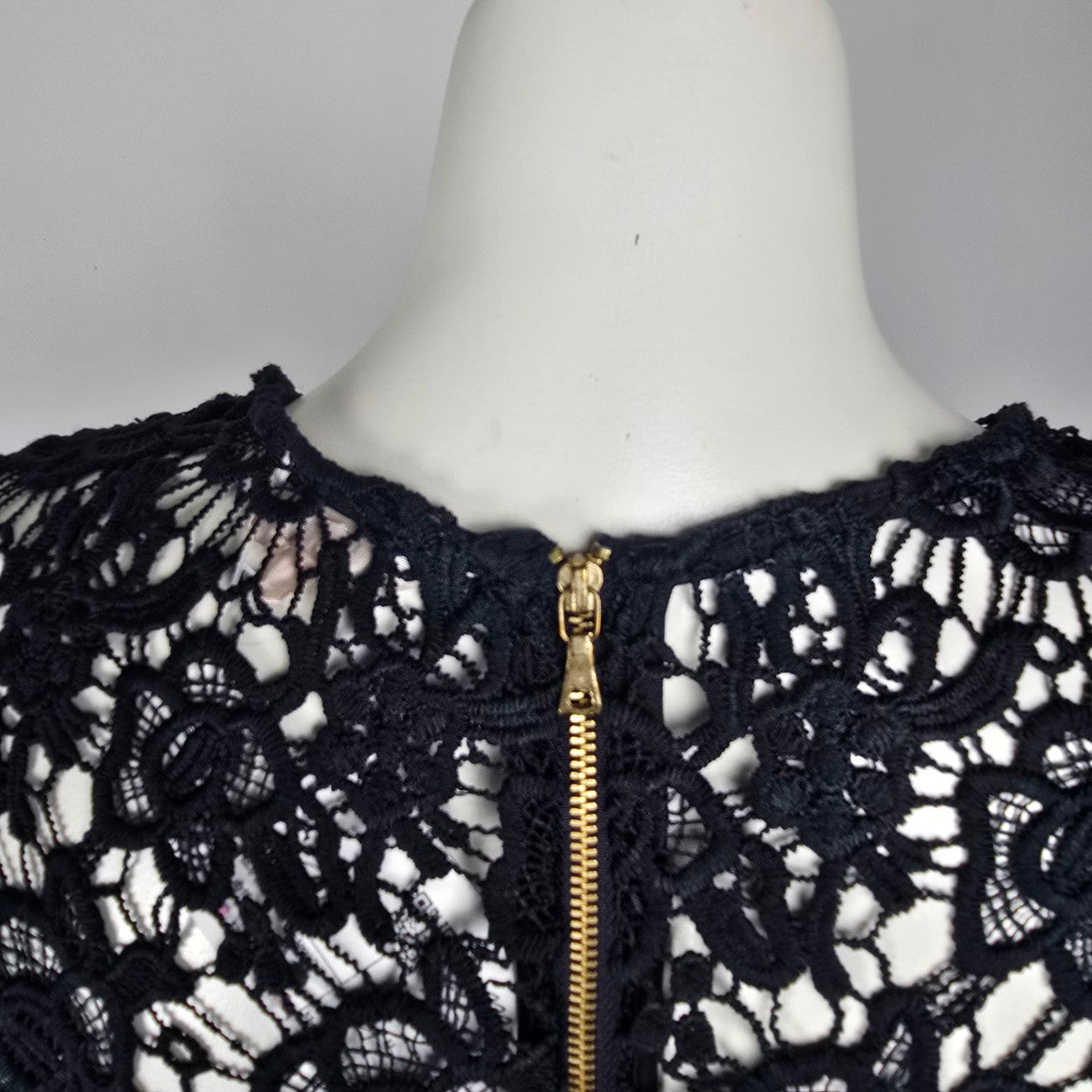 Nanette Lepore Black Lace Top Size M