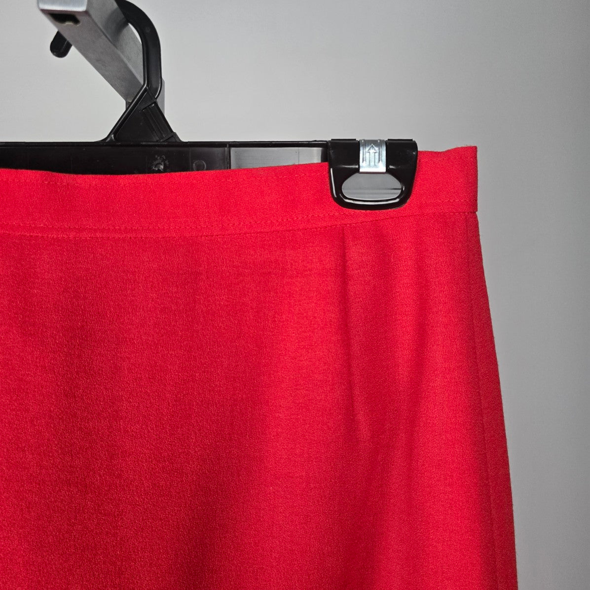 Vintage Jacques Vert Red Wool Skirt Size 12