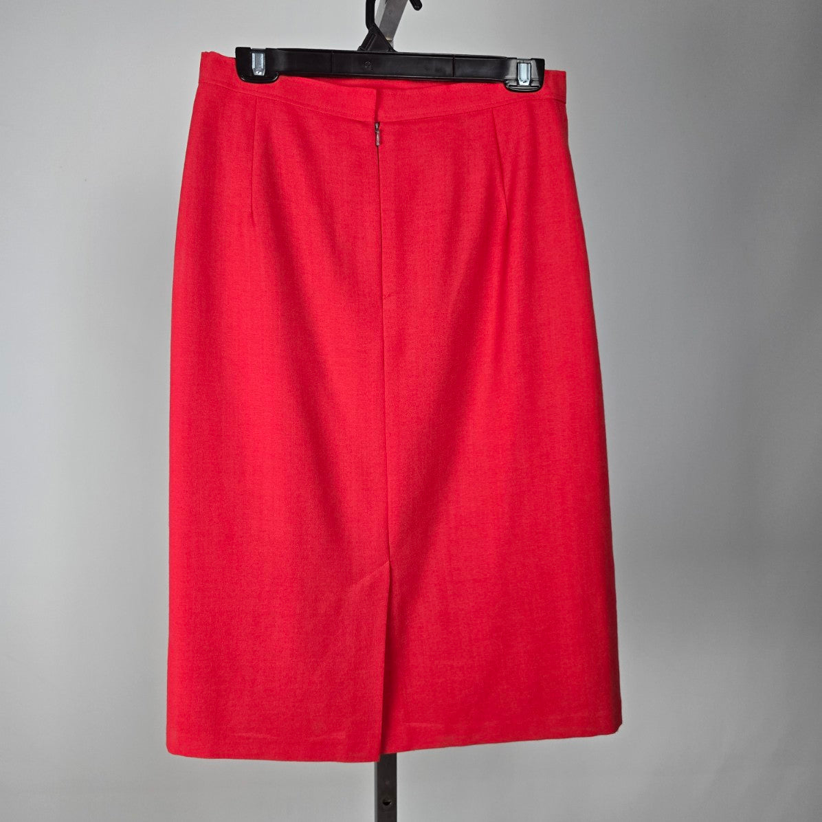 Vintage Jacques Vert Red Wool Skirt Size 12