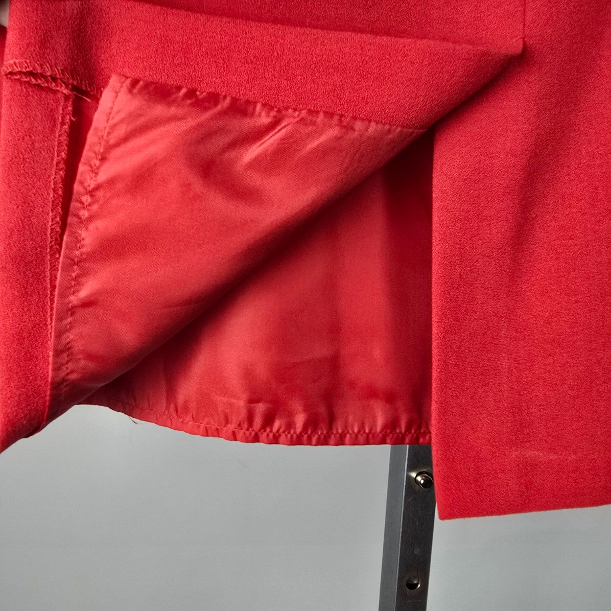 Vintage Jacques Vert Red Wool Skirt Size 12