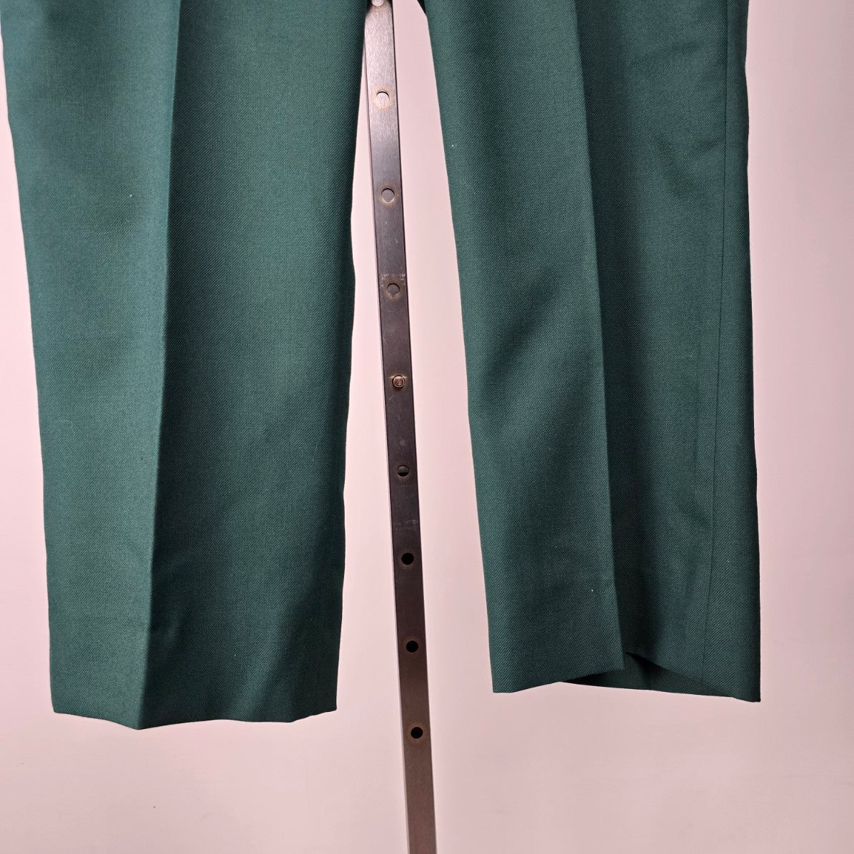 Vintage Green Wool Cropped Straight Leg Pants Size 40